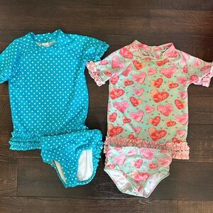 Ruffle Butts Swimsuit Bundle of 2 : size 6